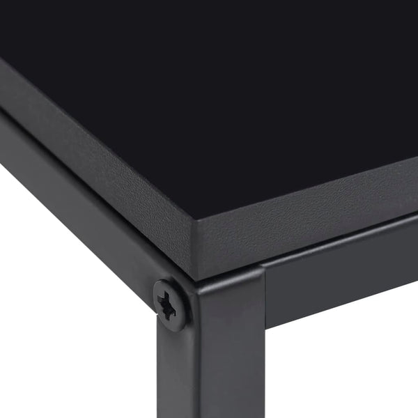vidaXL Side Tables 2 pcs. Black Steel