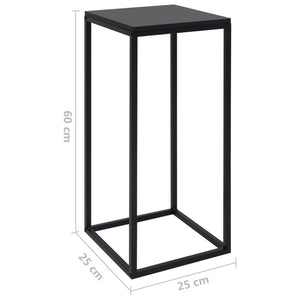 vidaXL Side Tables 2 pcs. Black Steel