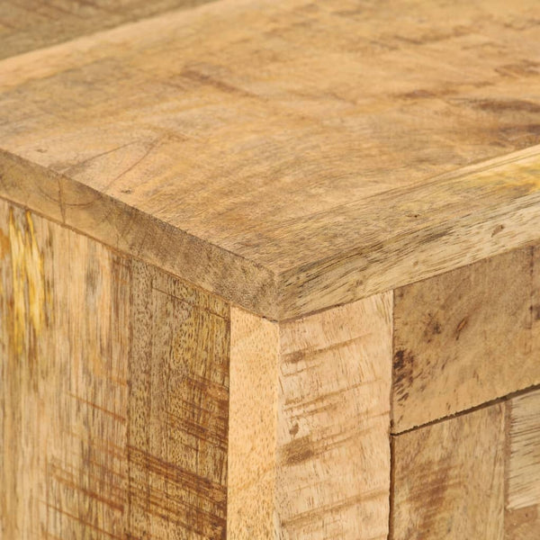 vidaXL Sideboard 110x30x74 cm Rough Mango Wood