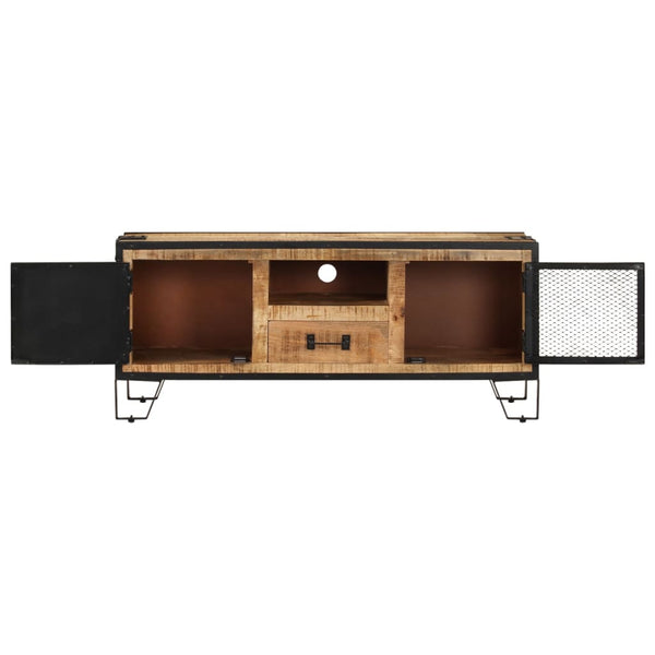 vidaXL TV Cabinet 110x31x46 cm Rough Mango Wood