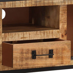 vidaXL TV Cabinet 110x31x46 cm Rough Mango Wood
