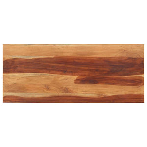 vidaXL Tabletop 140x60x(2.5-2.7) cm Solid Acacia Wood
