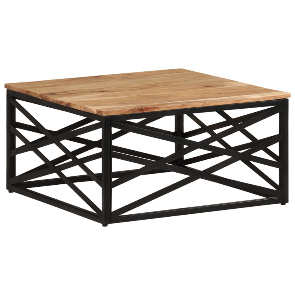 Akazie Couchtisch Massivholz 68x68 cm