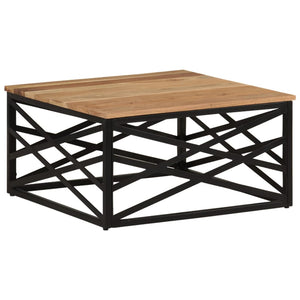 Akazie Couchtisch Massivholz 68x68 cm
