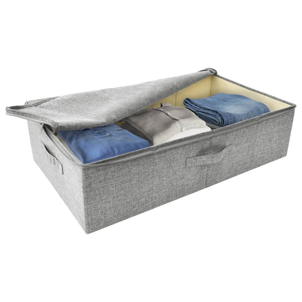 vidaXL Fabric Storage Box 70x40x18 cm Grey