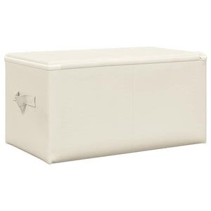 vidaXL Storage Boxes 2 pcs Fabric 43x34x23 cm Cream