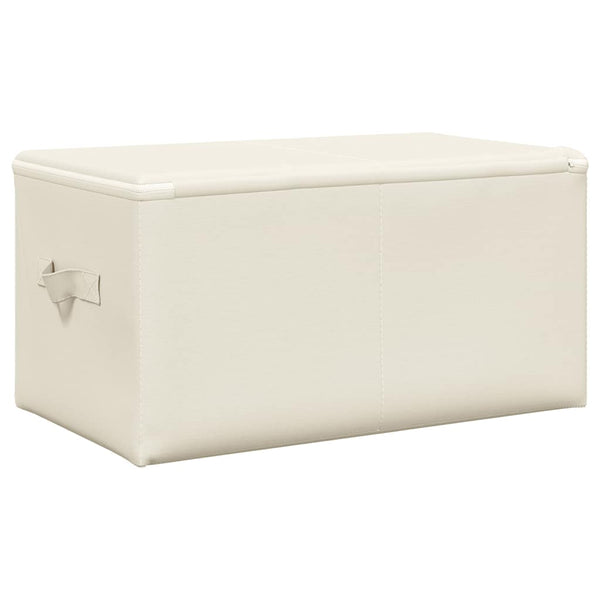 vidaXL Storage Boxes 2 pcs Fabric 43x34x23 cm Cream