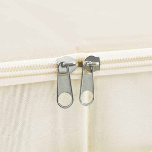 vidaXL Storage Boxes 2 pcs Fabric 43x34x23 cm Cream