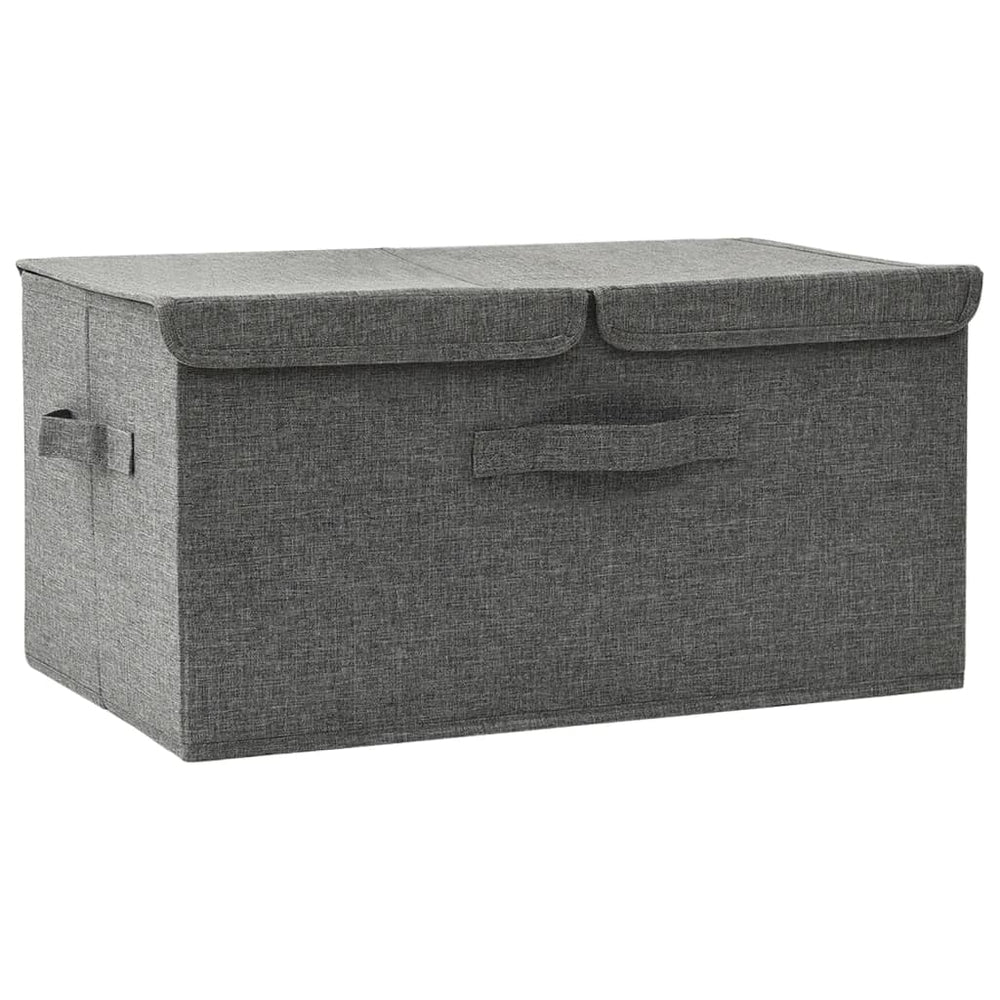 vidaXL Fabric Storage Box 50x30x25 cm Anthracite
