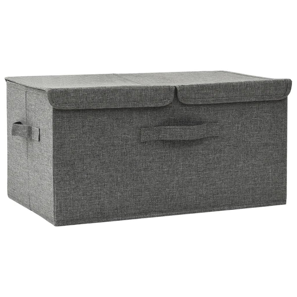 vidaXL Fabric Storage Box 50x30x25 cm Anthracite