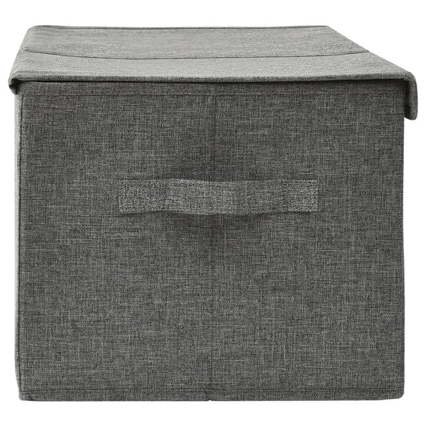 vidaXL Fabric Storage Box 50x30x25 cm Anthracite