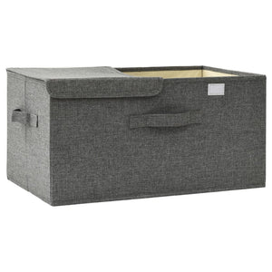 vidaXL Fabric Storage Box 50x30x25 cm Anthracite
