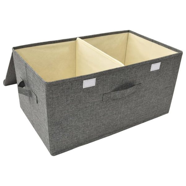 vidaXL Fabric Storage Box 50x30x25 cm Anthracite
