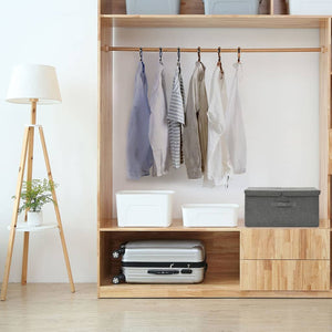 vidaXL Fabric Storage Box 50x30x25 cm Anthracite