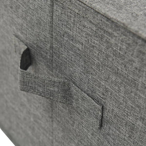 Aufbewahrungsboxen Stoff Anthrazit 2er-Set 50x30x25cm