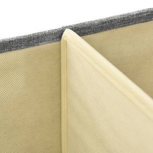 Stoff Aufbewahrungsbox Grau 50x30x25 cm
