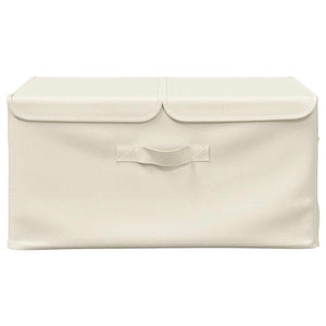 Aufbewahrungsboxen Stoff Creme 2er-Set 50x30x25cm