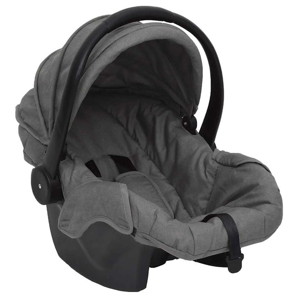 vidaXL 3-in-1 Stroller Light Grey and Black Steel