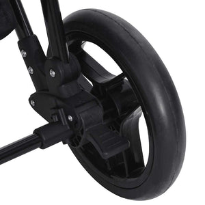 vidaXL 2-in-1 Stroller Anthracite and Black Steel