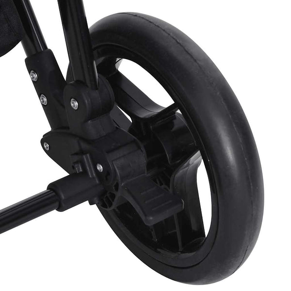vidaXL 2-in-1 Stroller Anthracite and Black Steel