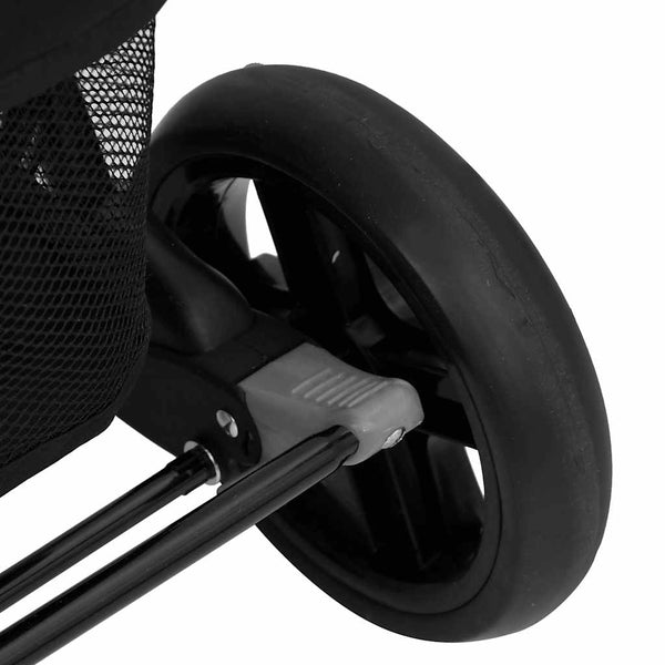 vidaXL Twin Stroller Light Gray Steel