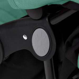 vidaXL Twin Stroller Green Steel