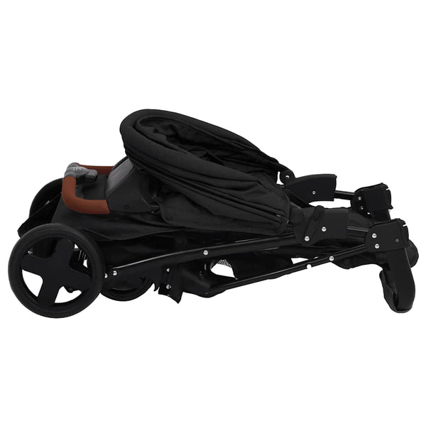 vidaXL 2-in-1 Stroller Anthracite Steel