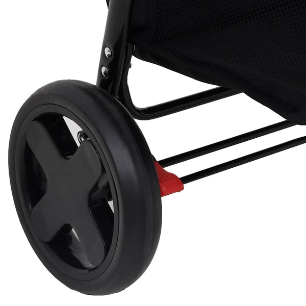 vidaXL 3-in-1 Stroller Light Grey Steel