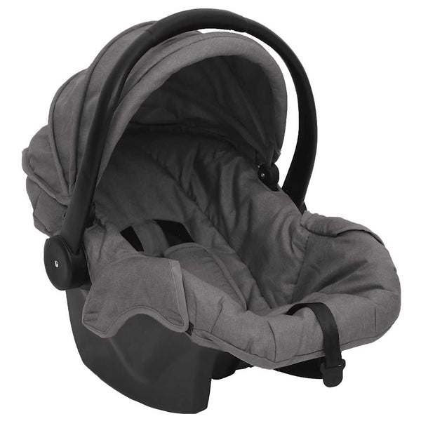 vidaXL 3-in-1 Stroller Light Grey Steel