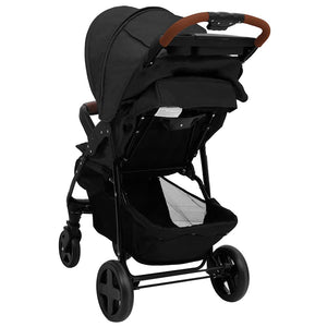 vidaXL 3-in-1 Stroller Anthracite Steel
