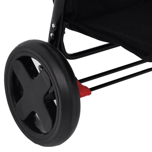 vidaXL 3-in-1 Stroller Anthracite Steel