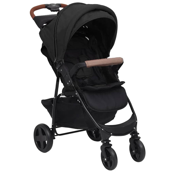 vidaXL 3-in-1 Stroller Anthracite Steel