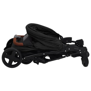 vidaXL 3-in-1 Stroller Anthracite Steel