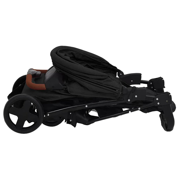 vidaXL 3-in-1 Stroller Anthracite Steel