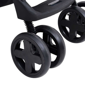 vidaXL 3-in-1 Stroller Light Grey and Black Steel