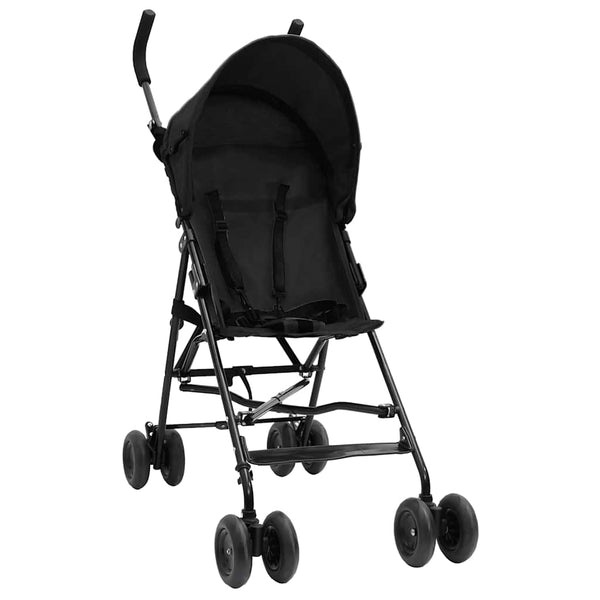 vidaXL Stroller Anthracite and Black Steel