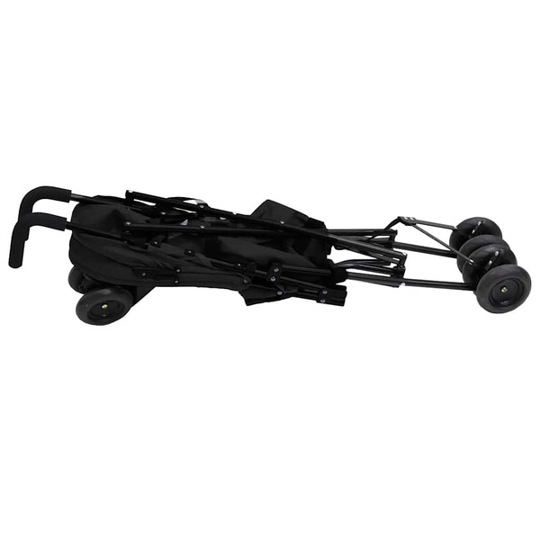 vidaXL Stroller Anthracite and Black Steel