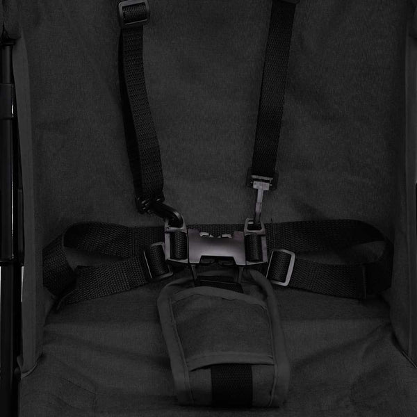 vidaXL Stroller Anthracite and Black Steel