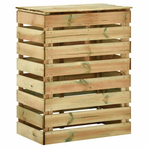 vidaXL Slat Composter 2 pcs 80x50x100 Impregnated Pinewood