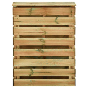 vidaXL Slat Composter 2 pcs 80x50x100 Impregnated Pinewood