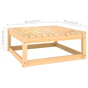 vidaXL 10-Piece Garden Lounge Set Solid Pinewood