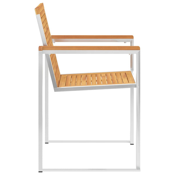 Gartenstühle 6 Stk. mit Kissen Massivholz Teak