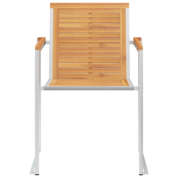 vidaXL Garden Chairs 8 pcs. with Cushions Solid Teak Wood