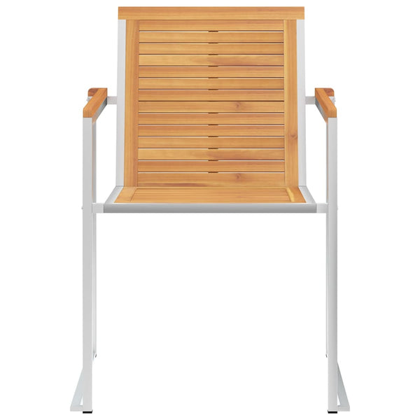 vidaXL Garden Chairs 8 pcs. with Cushions Solid Teak Wood