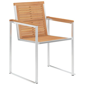 vidaXL Garden Chairs 8 pcs. with Cushions Solid Teak Wood