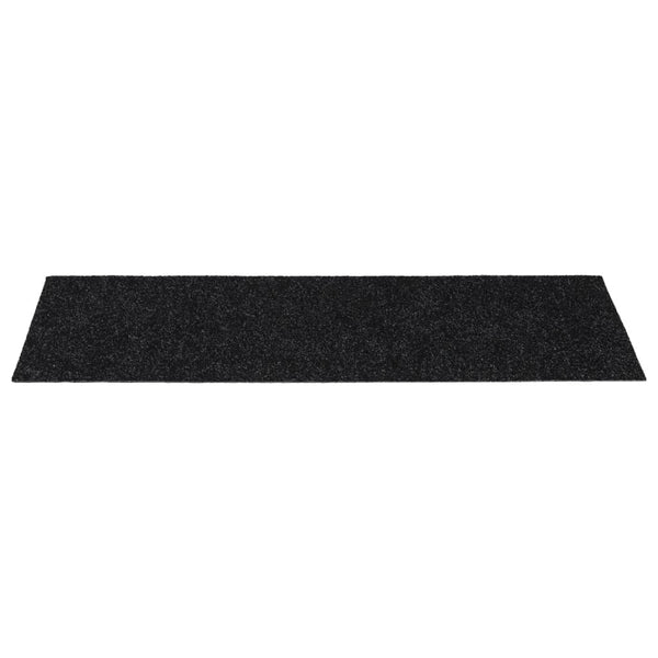 Selbstklebende Stufenmatten, 15er Set, 60x25 cm, Schwarz
