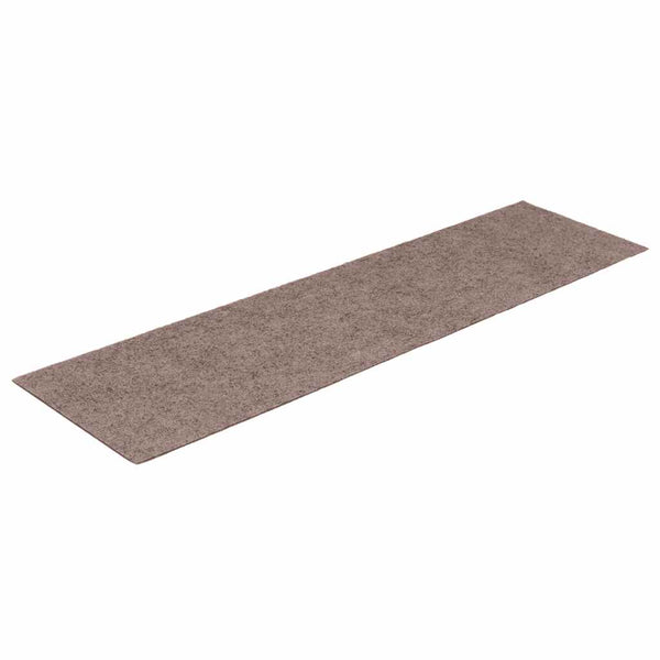 vidaXL Self-Adhesive Stair Mats 15 pcs. 76x20 cm Light Brown Rectangular