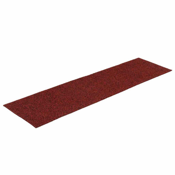 vidaXL Self-Adhesive Stair Treads 15 pcs. 76x20 cm Burgundy Rectangular