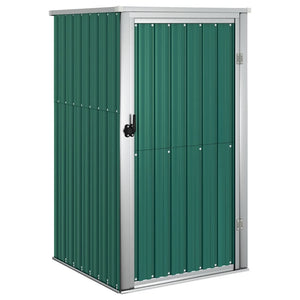 vidaXL Garden Shed Green 88x89x161 cm Galvanized Steel