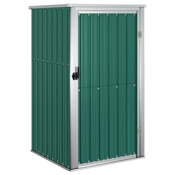 vidaXL Garden Shed Green 88x89x161 cm Galvanized Steel